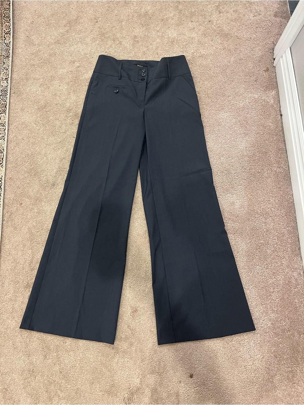 Victoria's Secret Black Wide-Leg Dress Pants- Tall